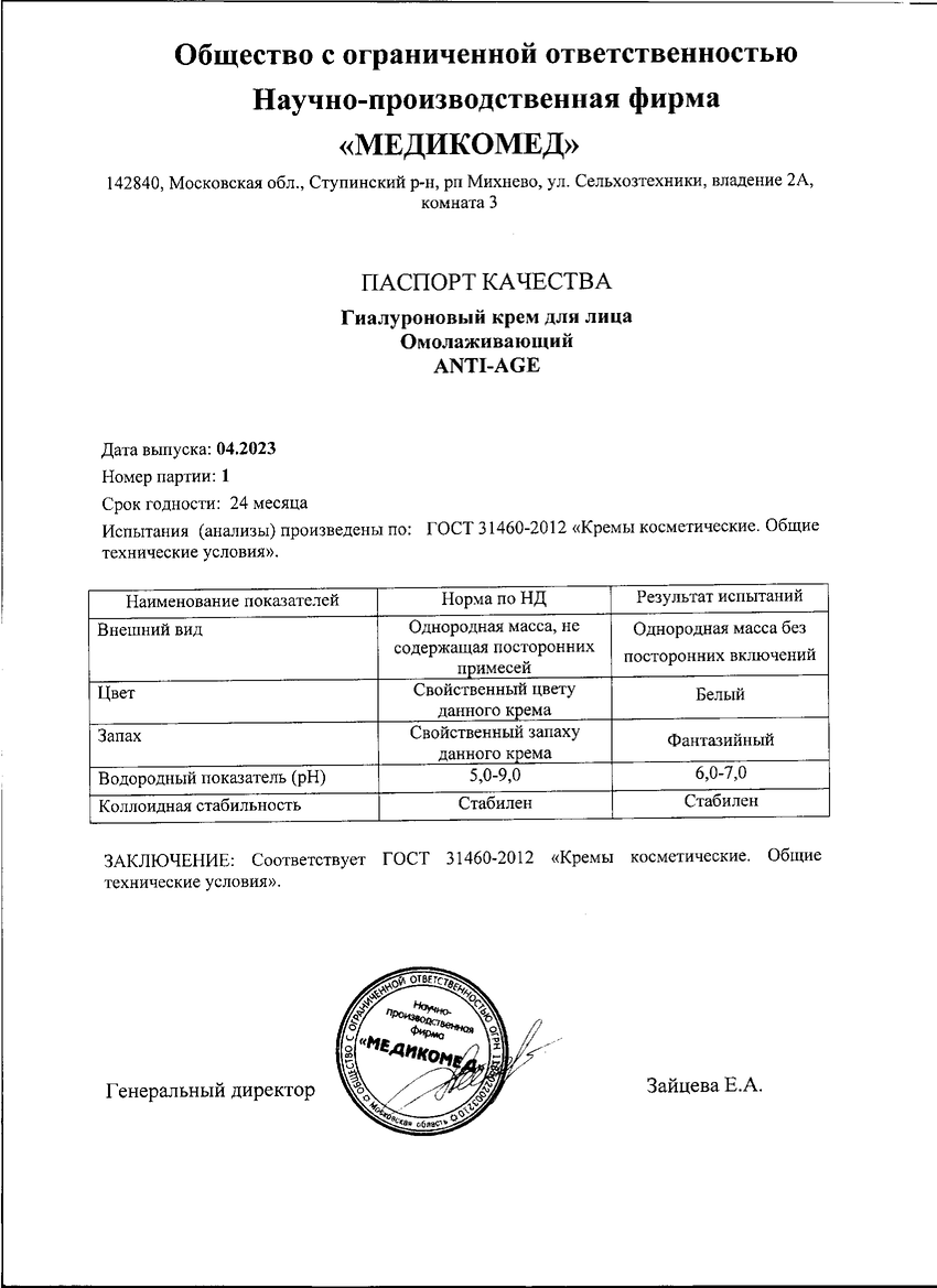 Паспорт №042023